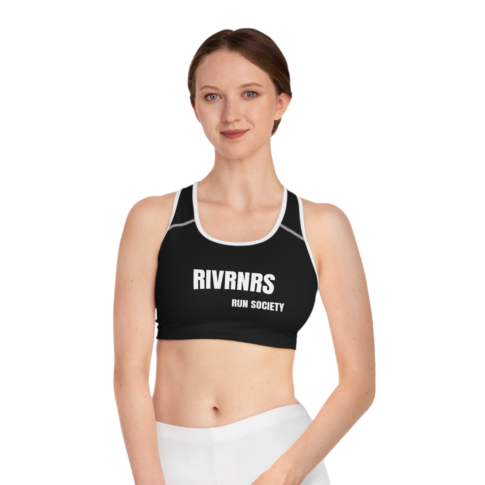 RIVRNR Run Society Sports Bra, Athletic Top, Fitness Apparel, Workout Gear, Activewear, Gym Fashion