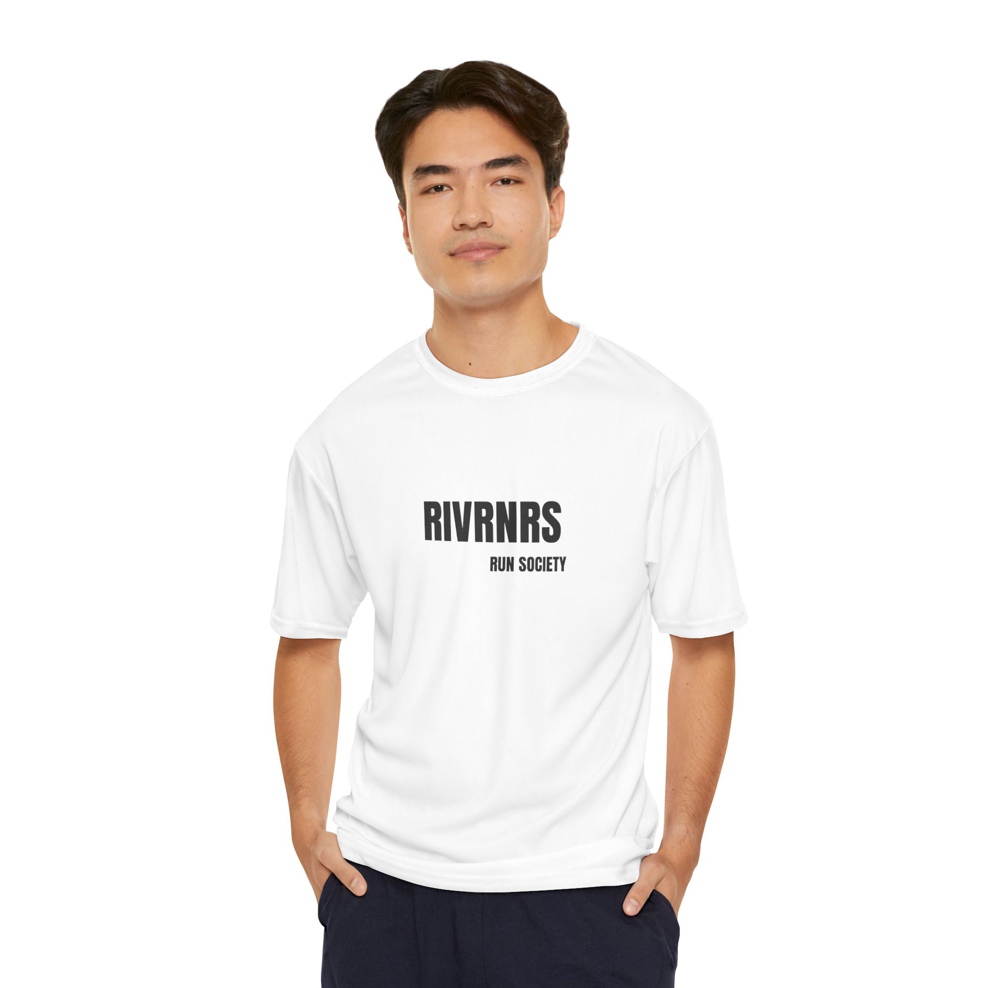 Men's Performance Running T-Shirt | RIVRNRs Run Society | Ideal for Athletes, Fitness Enthusiasts, Running Events, Gifts