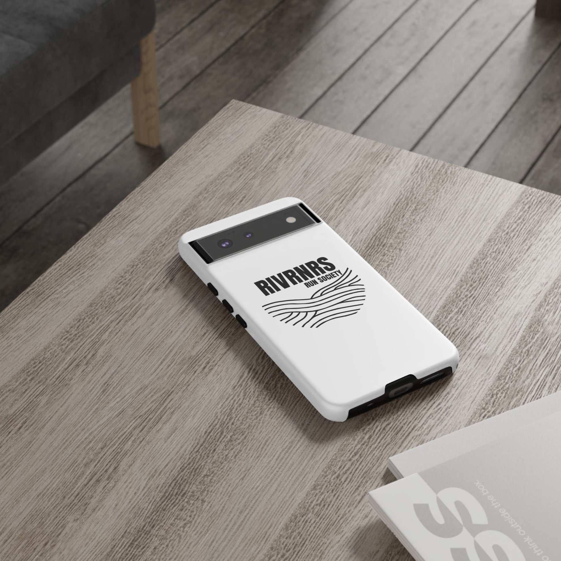 RIVRNR Run Society Phone Case, Tough Phone Cover, Run Enthusiast Gift, Adventure Accessory, Sporty Tech