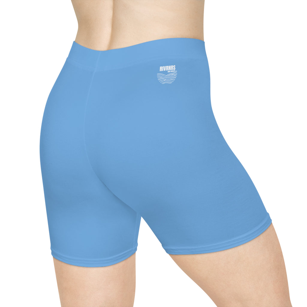 Women's Biker Shorts - Rivrnr Society, Activewear for Cycling, Fitness Gear, Summer Style, Outdoor Adventures