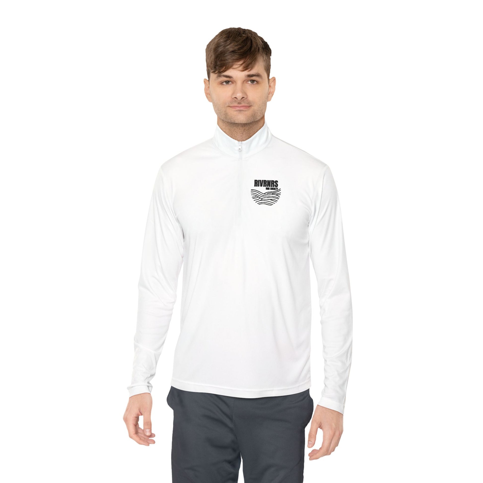 RIVRNRS Cozy Unisex Quarter-Zip Pullover for River Lovers, Perfect for Outdoor Adventures, Gift for Hikers, Travel, Casual Wear, Nature Enthusiasts