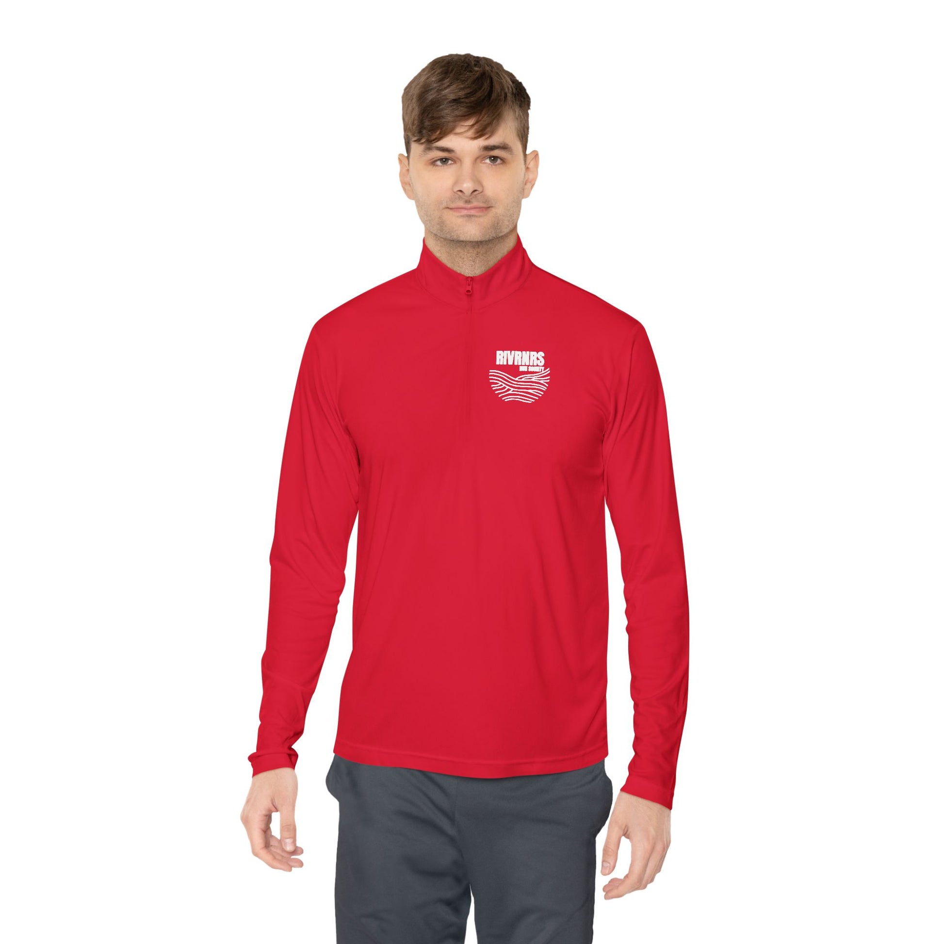 RIVRNRS Cozy Unisex Quarter-Zip Pullover for River Lovers, Perfect for Outdoor Adventures, Gift for Hikers, Travel, Casual Wear, Nature Enthusiasts