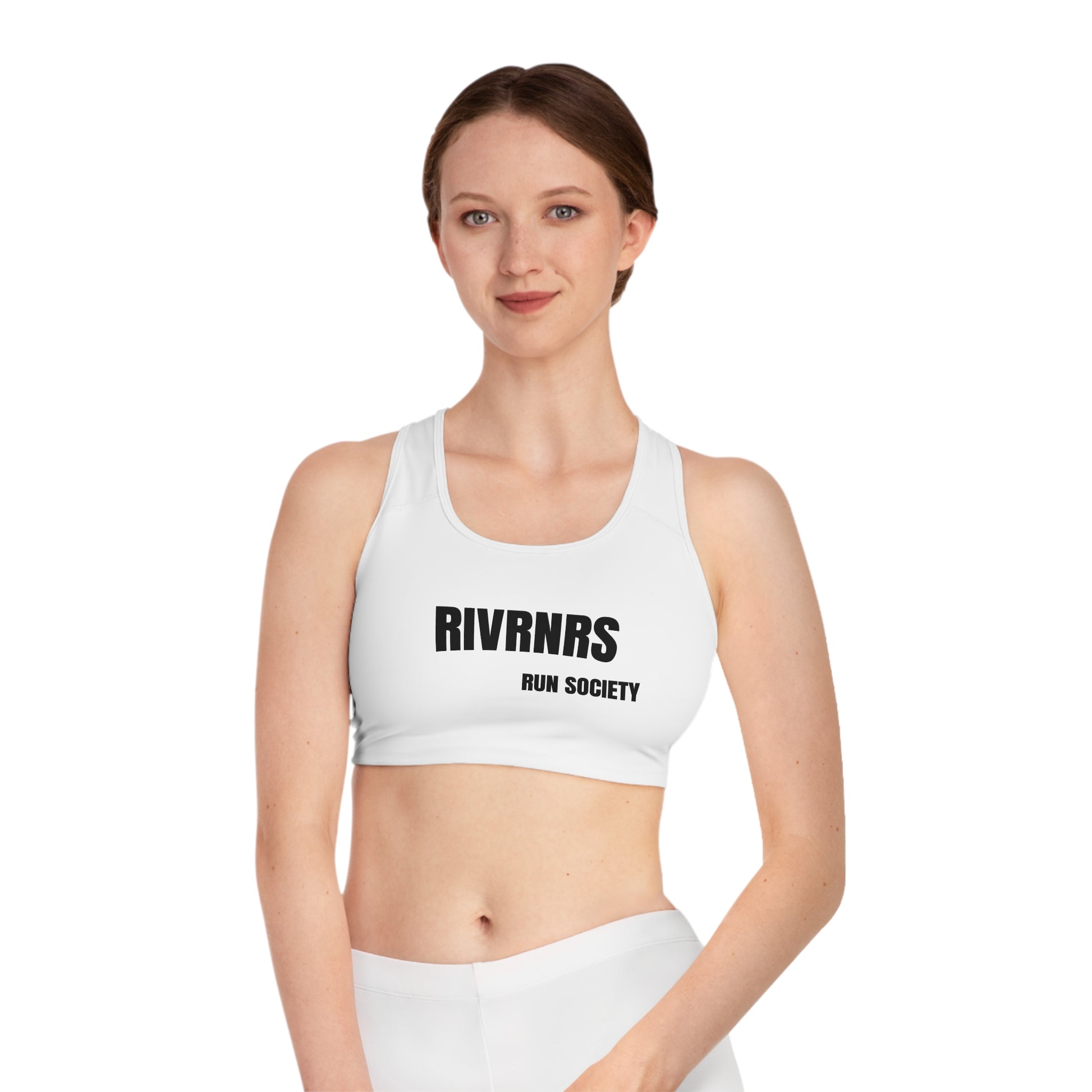 RIVRNR Run Society Sports Bra, Athletic Top, Fitness Apparel, Workout Gear, Activewear, Gym Fashion
