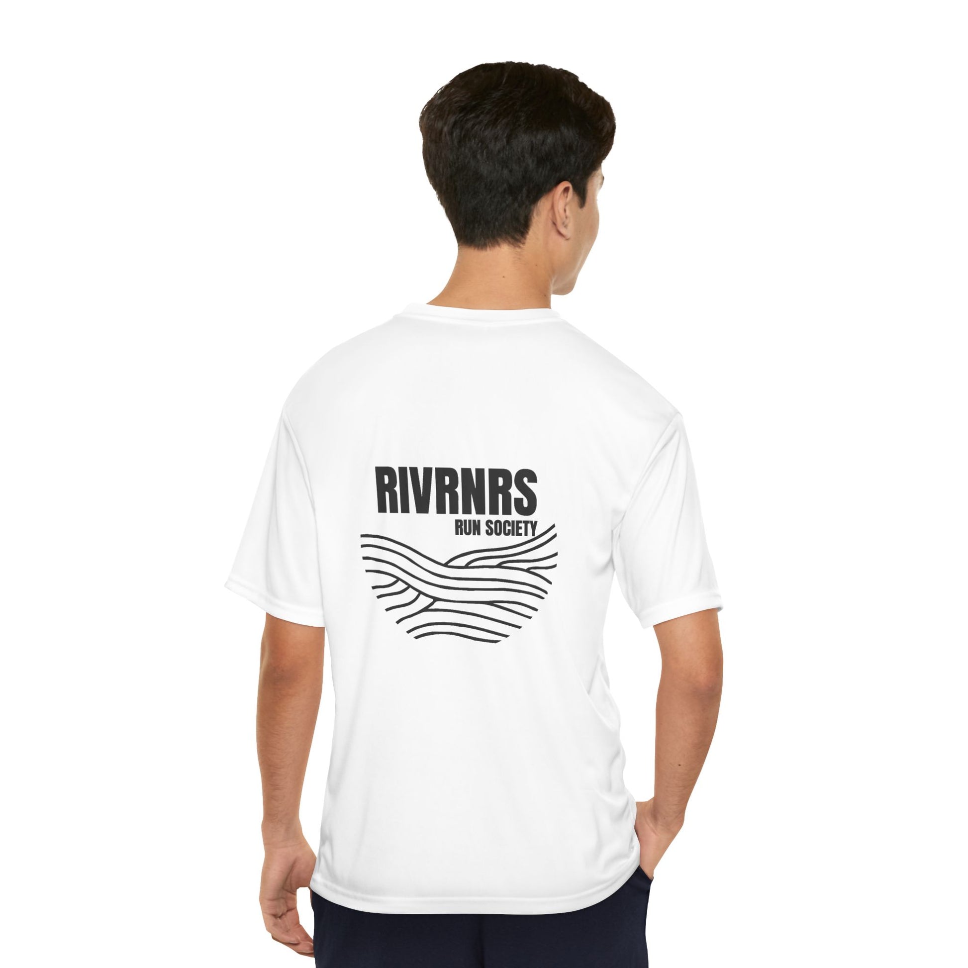Men's Performance Running T-Shirt | RIVRNRs Run Society | Ideal for Athletes, Fitness Enthusiasts, Running Events, Gifts