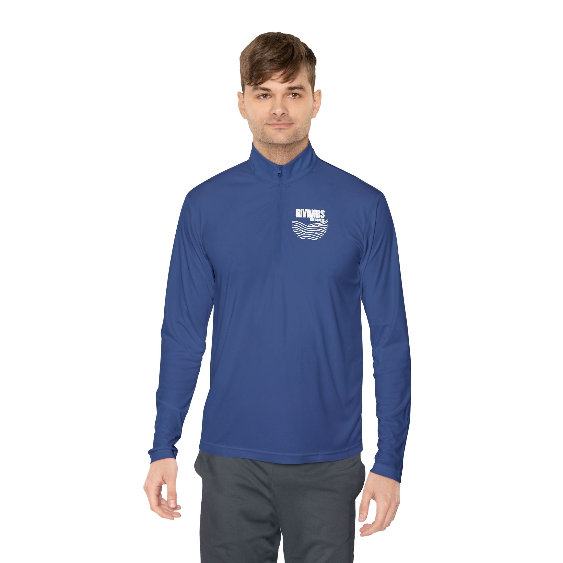 RIVRNRS Cozy Unisex Quarter-Zip Pullover for River Lovers, Perfect for Outdoor Adventures, Gift for Hikers, Travel, Casual Wear, Nature Enthusiasts