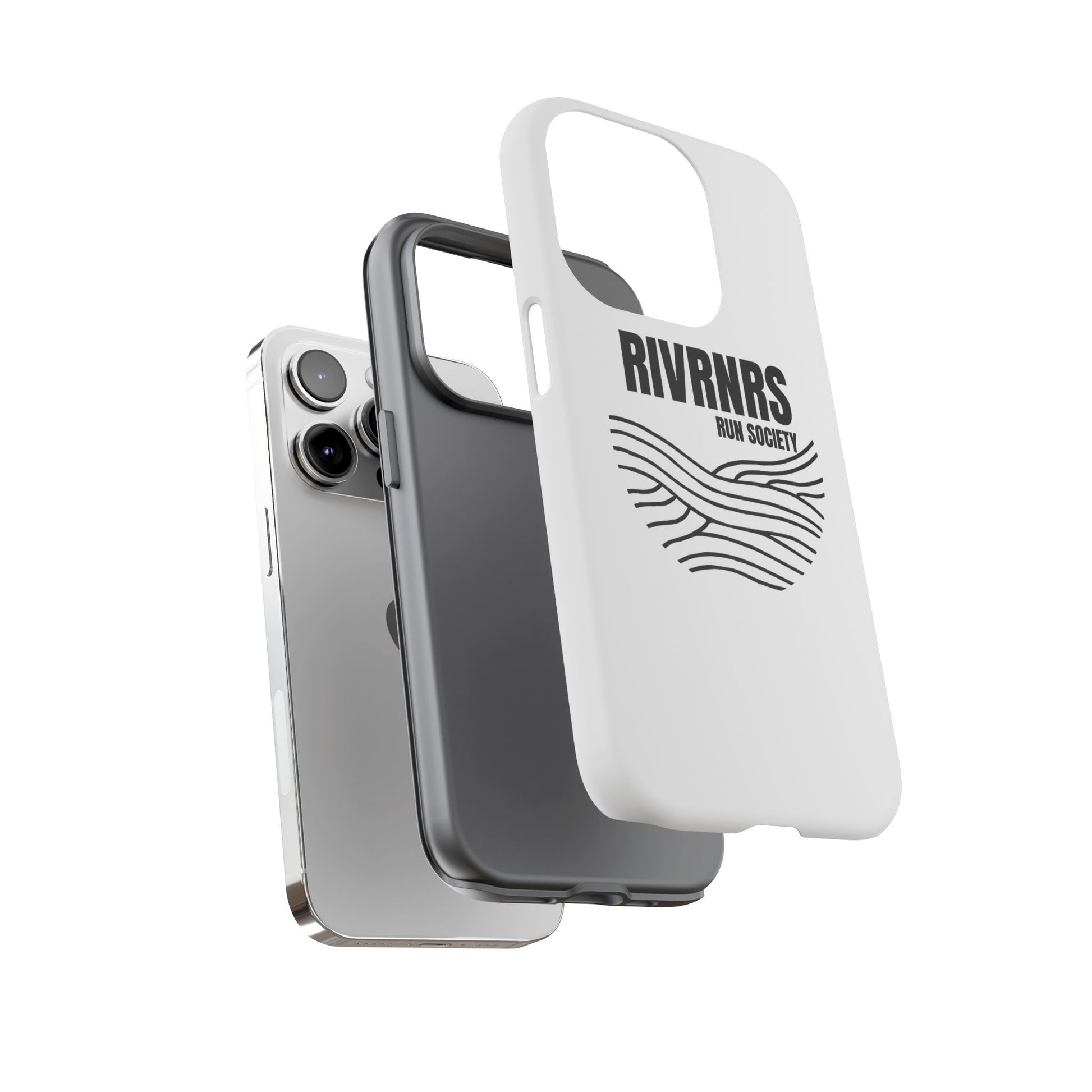 RIVRNR Run Society Phone Case, Tough Phone Cover, Run Enthusiast Gift, Adventure Accessory, Sporty Tech