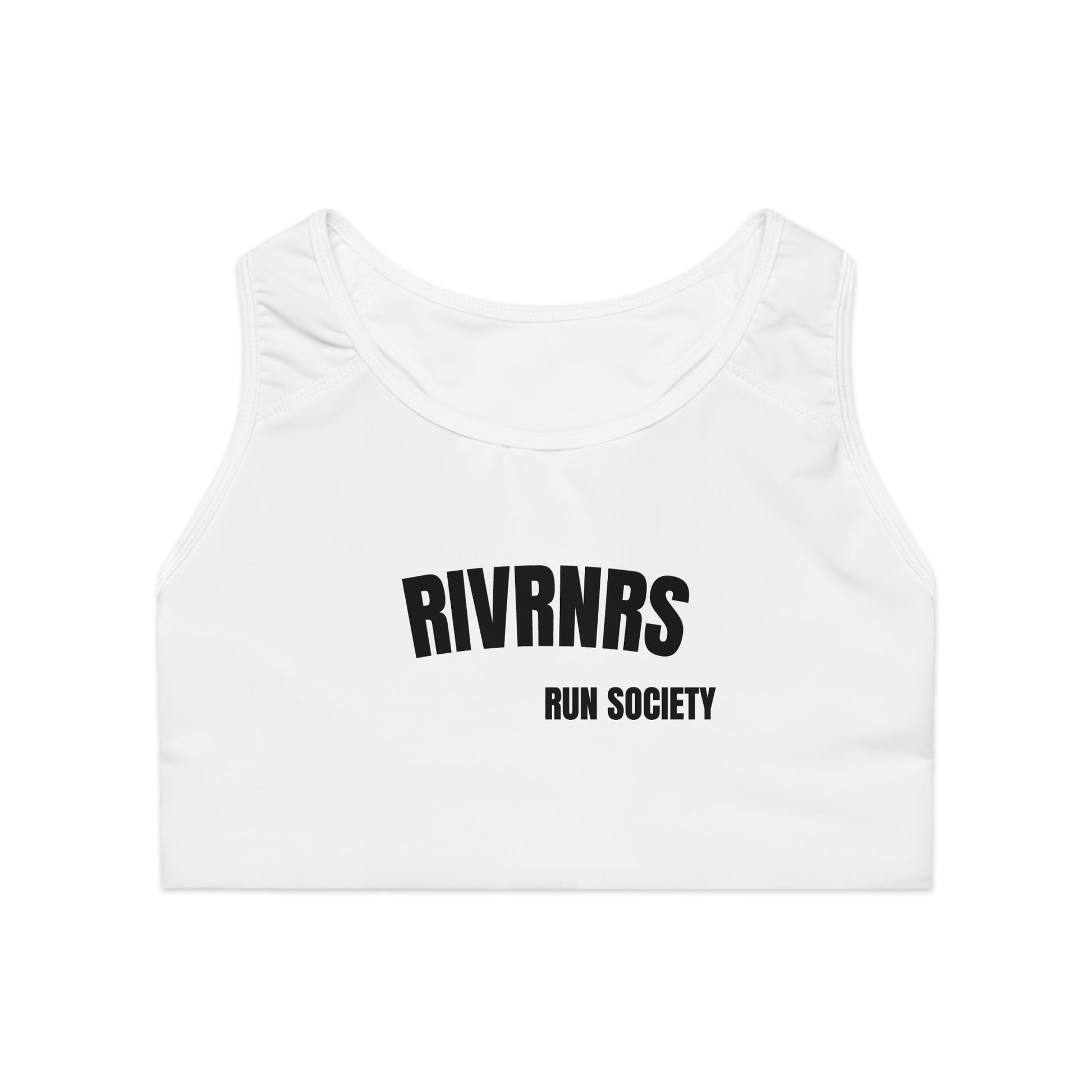 RIVRNR Run Society Sports Bra, Athletic Top, Fitness Apparel, Workout Gear, Activewear, Gym Fashion