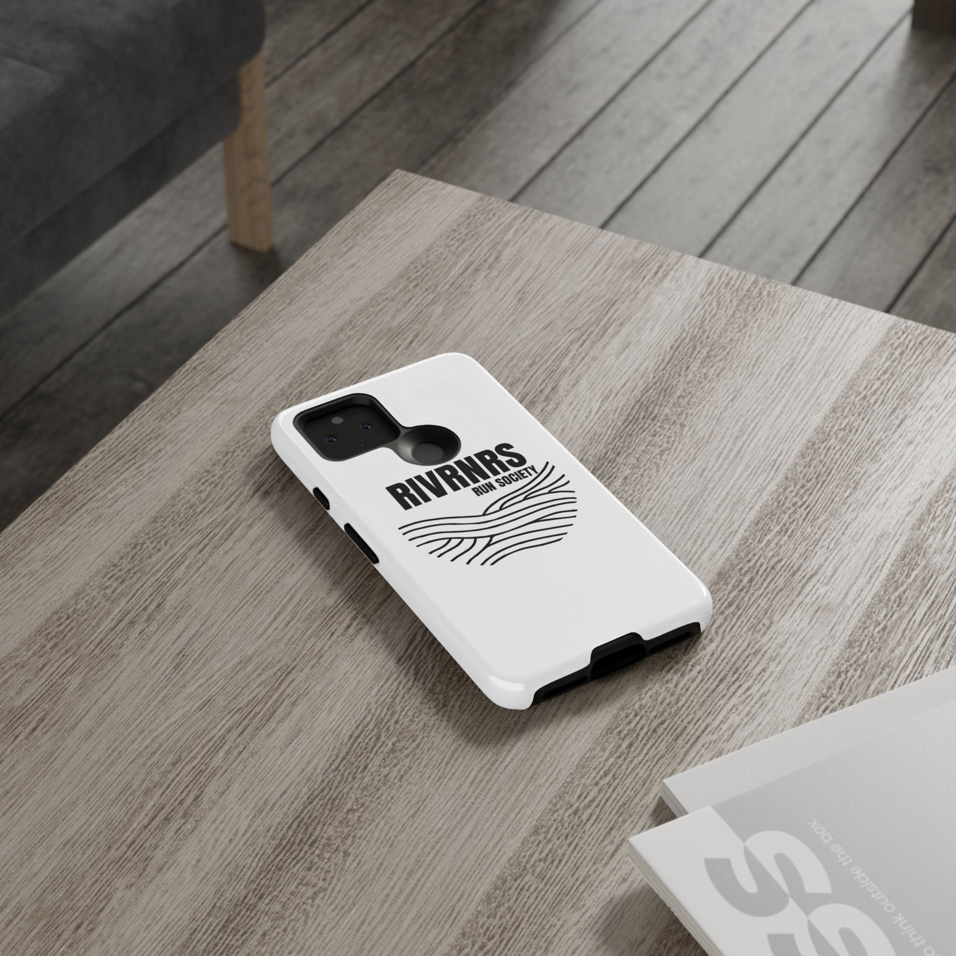 RIVRNR Run Society Phone Case, Tough Phone Cover, Run Enthusiast Gift, Adventure Accessory, Sporty Tech