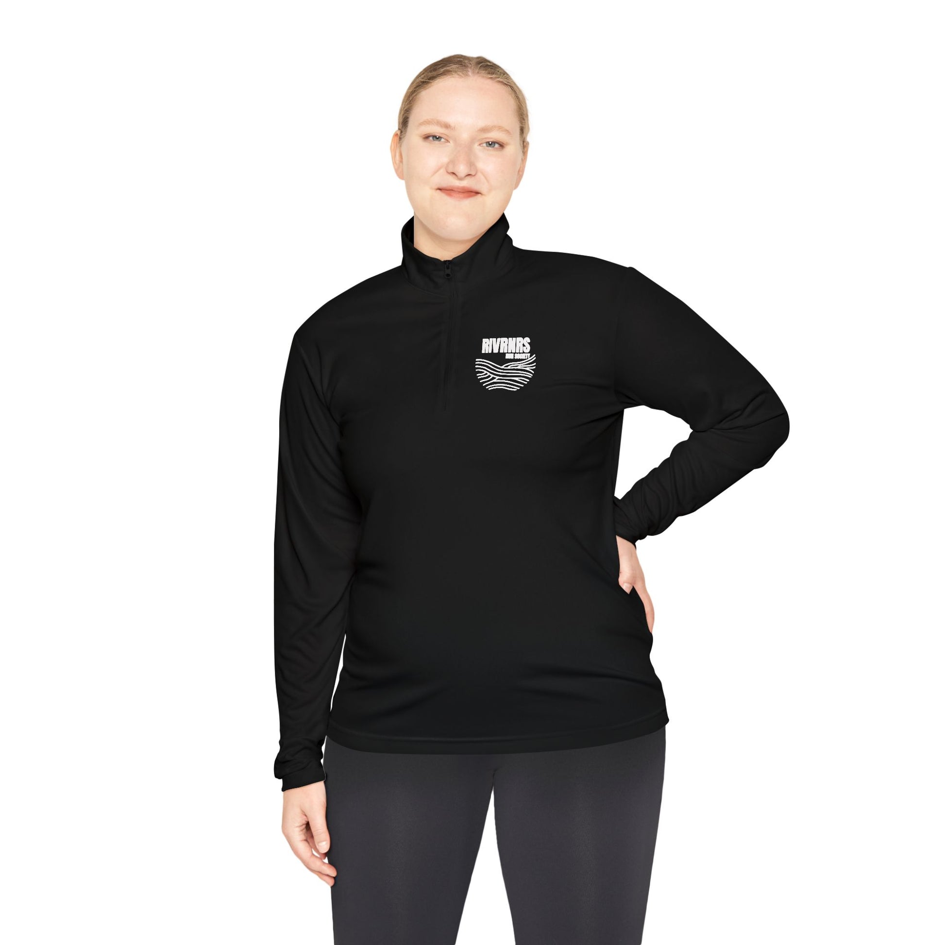 RIVRNRS Cozy Unisex Quarter-Zip Pullover for River Lovers, Perfect for Outdoor Adventures, Gift for Hikers, Travel, Casual Wear, Nature Enthusiasts