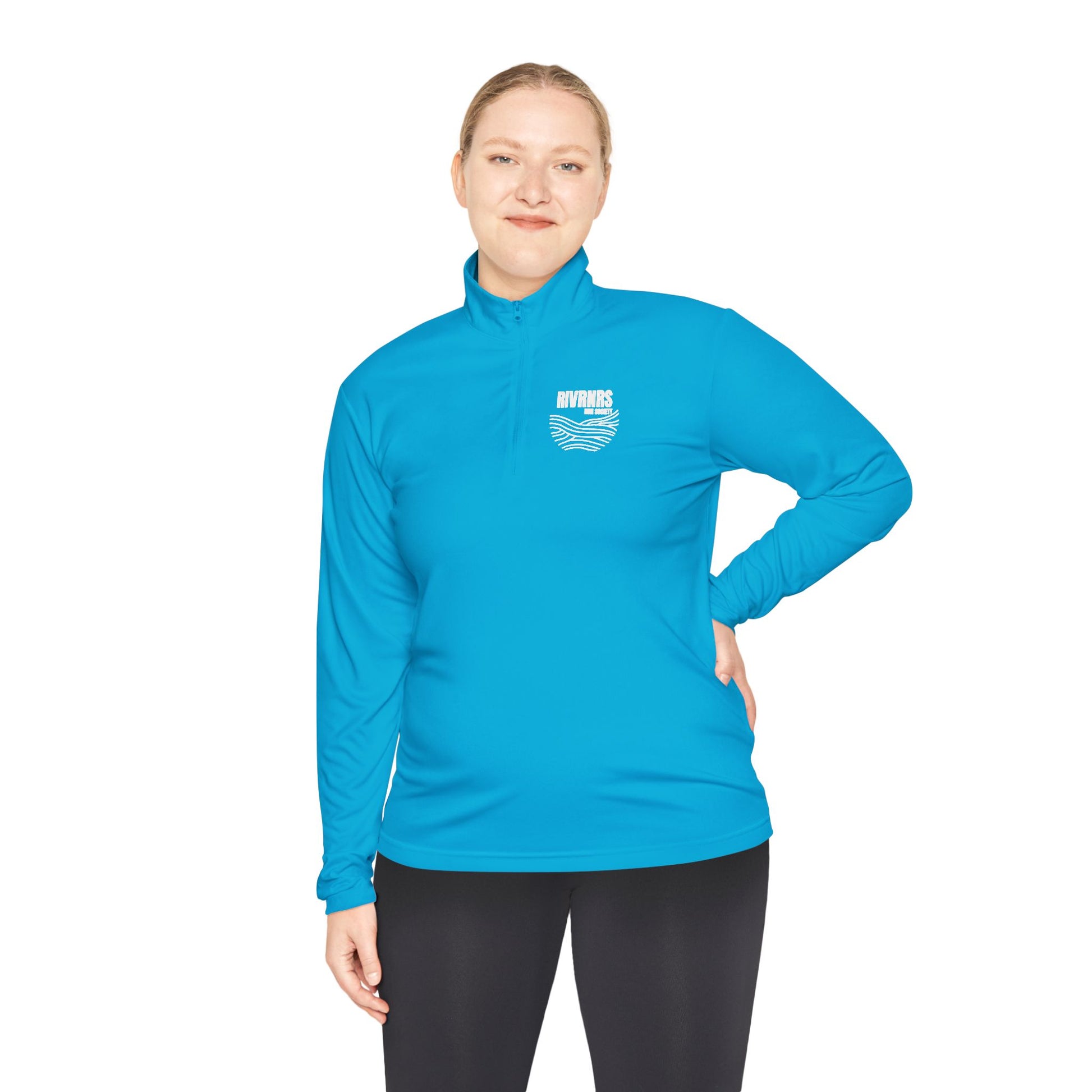 RIVRNRS Cozy Unisex Quarter-Zip Pullover for River Lovers, Perfect for Outdoor Adventures, Gift for Hikers, Travel, Casual Wear, Nature Enthusiasts