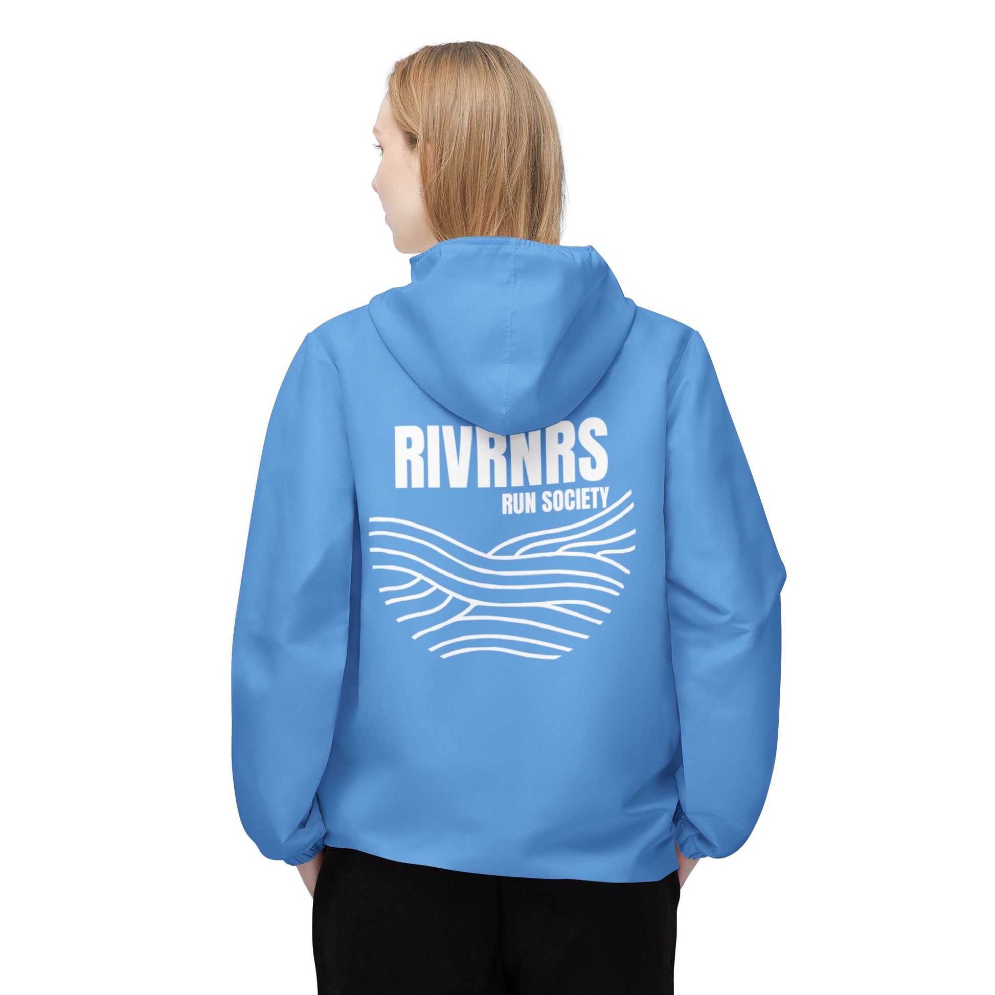RIVRNRS SKY Windbreaker Jacket, Lightweight Rain Jacket, Casual Outerwear, Beach Cover-Up, Perfect for Outdoor Adventures, Gift for Friends