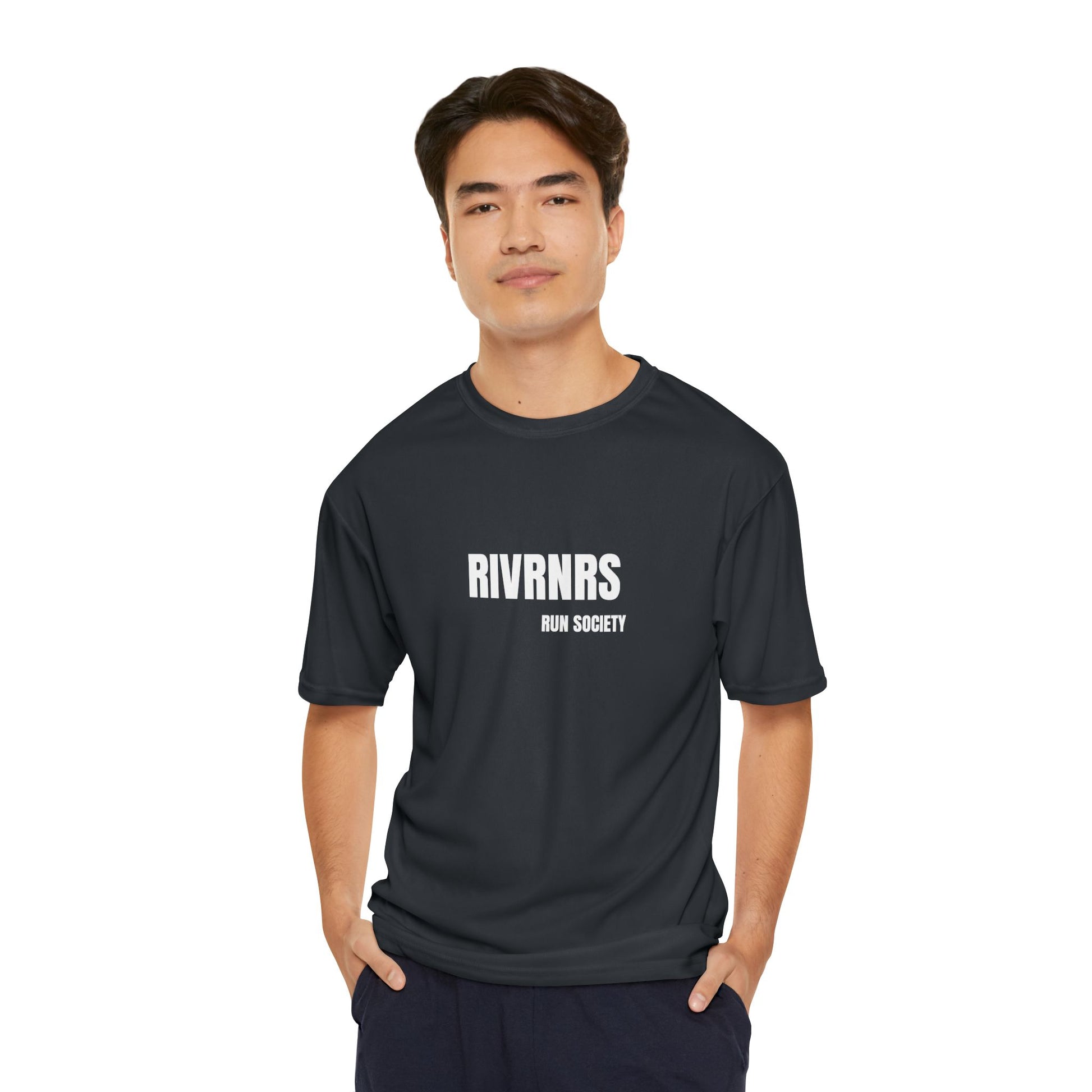 Men's Performance Running T-Shirt | RIVRNRs Run Society | Ideal for Athletes, Fitness Enthusiasts, Running Events, Gifts