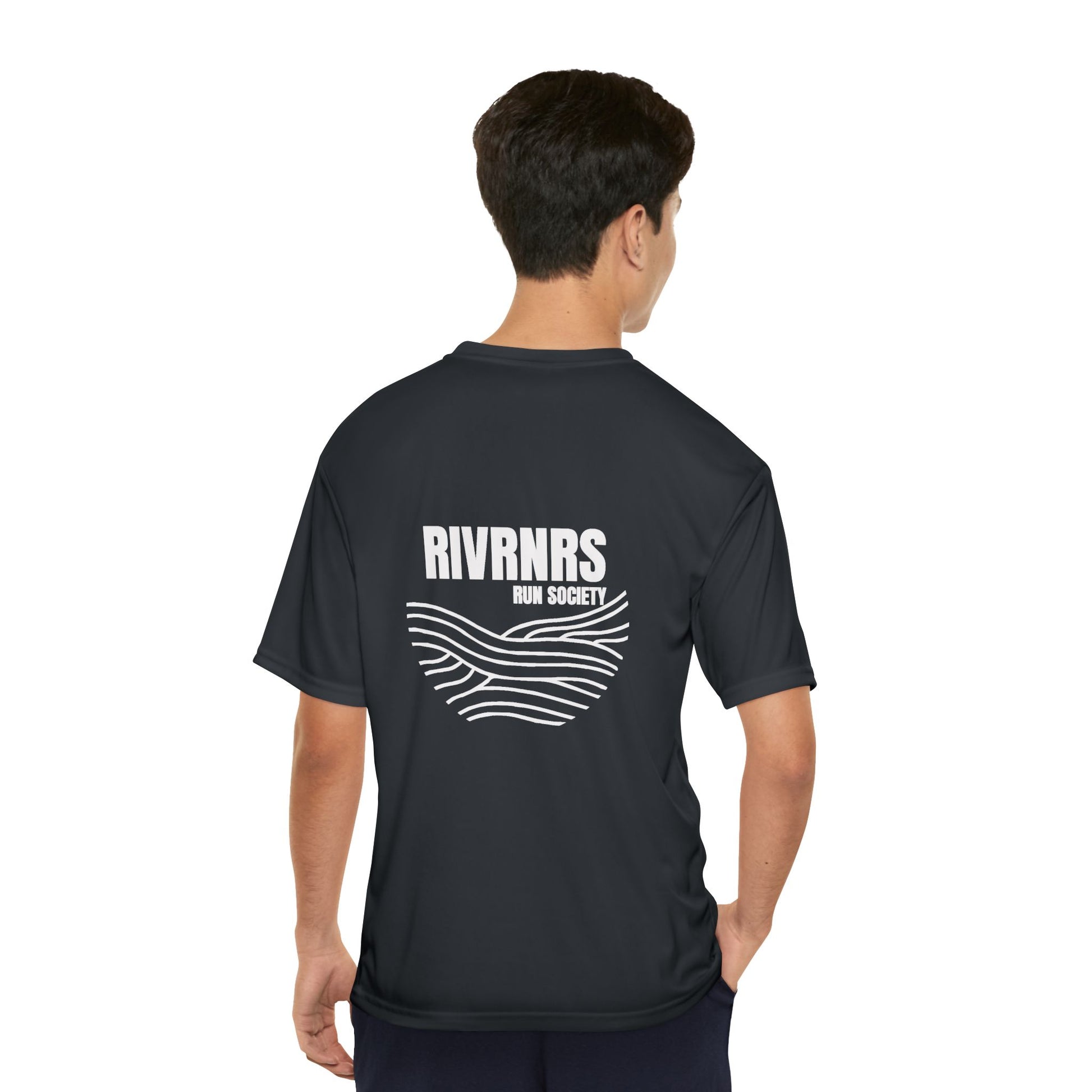 Men's Performance Running T-Shirt | RIVRNRs Run Society | Ideal for Athletes, Fitness Enthusiasts, Running Events, Gifts