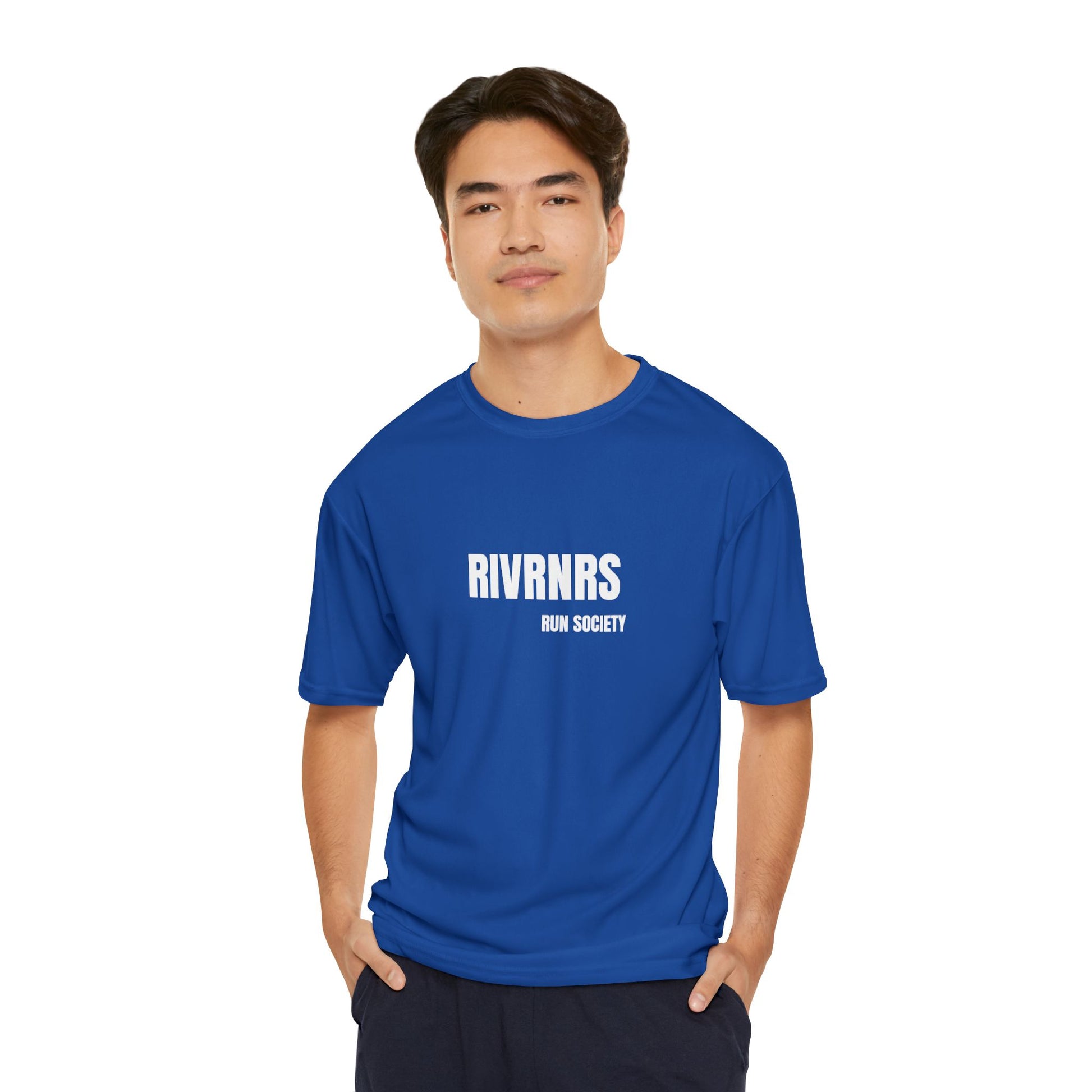 Men's Performance Running T-Shirt | RIVRNRs Run Society | Ideal for Athletes, Fitness Enthusiasts, Running Events, Gifts